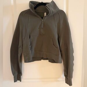 lululemon athletica Olive Quarter-Zip Pullover Hoodie